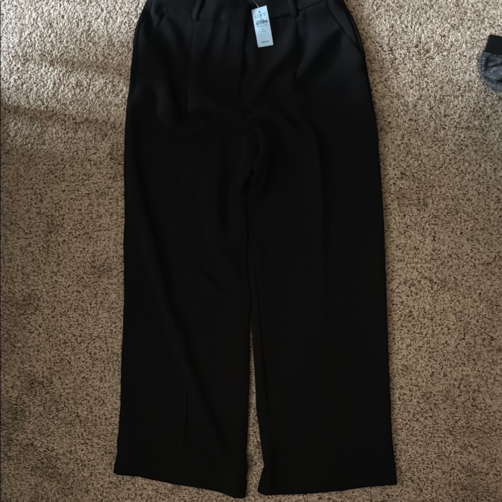 LOFT Black Wide Leg Pants